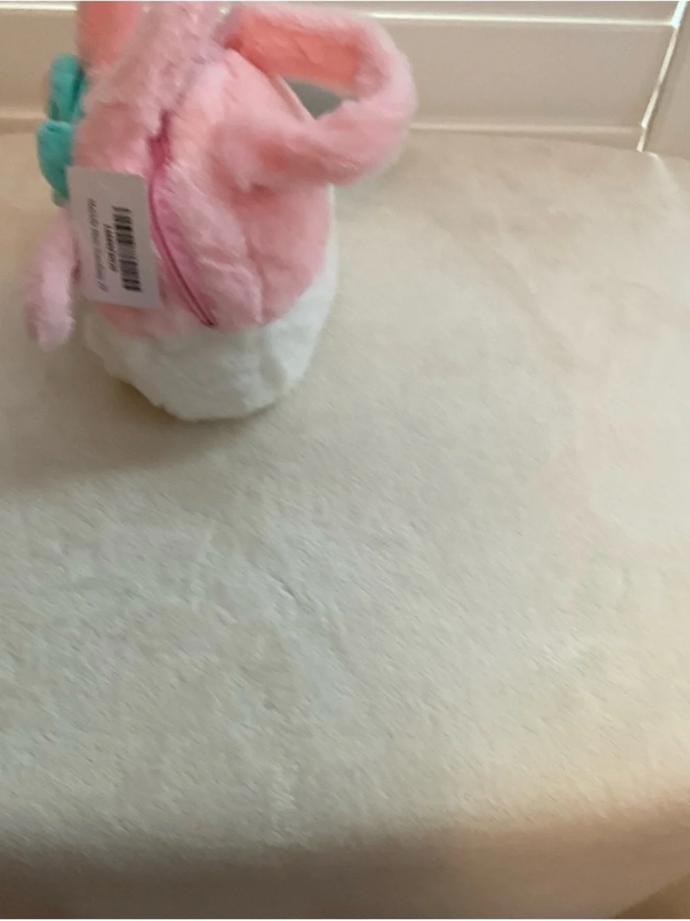 Hello Kitty Pink Plush Kids Bag with Bow